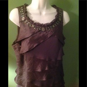 Women's dark gray formal dress 16 flapper layers